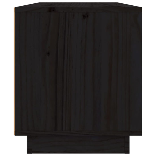 Tv-meubel 80x34x40 cm massief grenenhout zwart MeubelReus