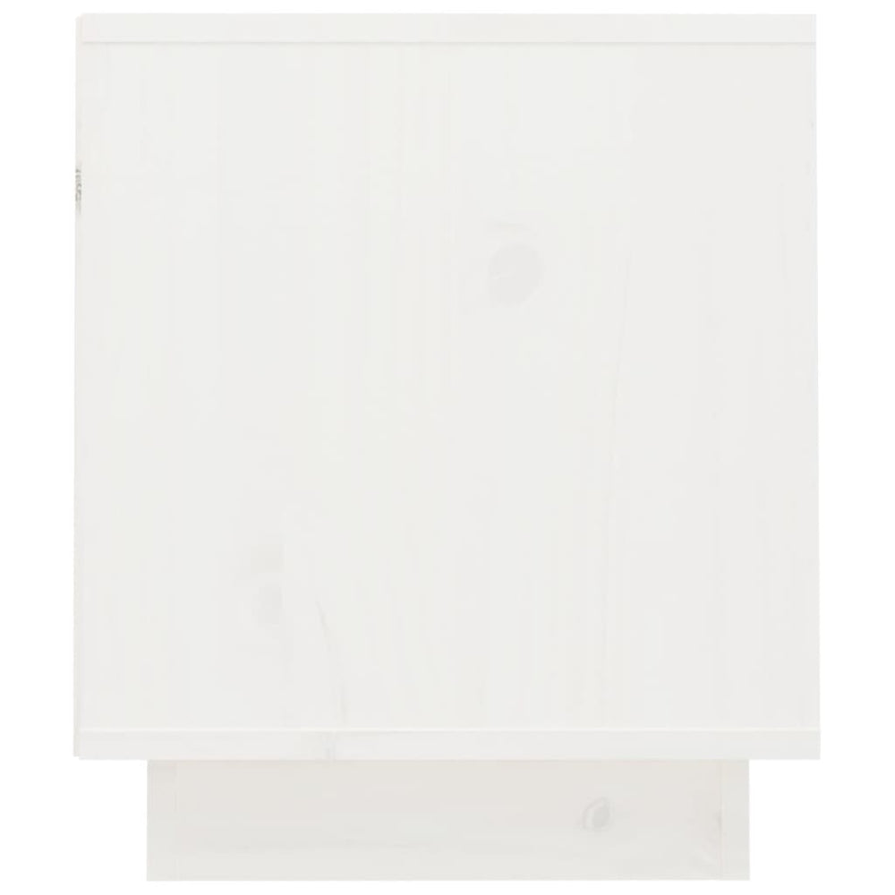 Tv-meubel 70x34x40 cm massief grenenhout wit MeubelReus