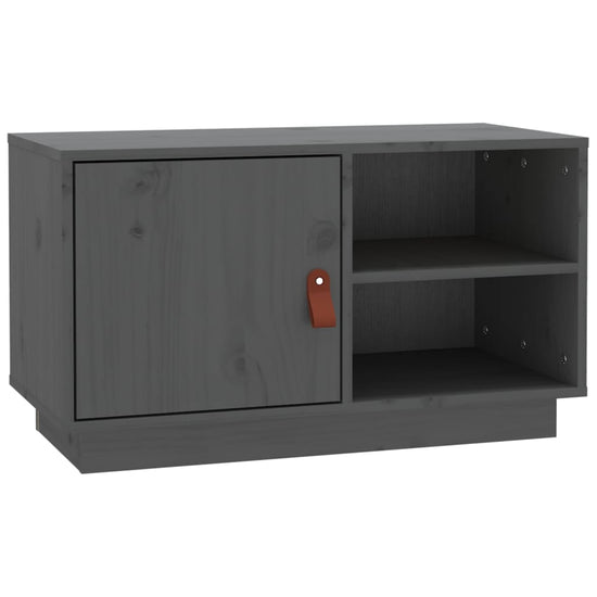 Tv-meubel 70x34x40 cm massief grenenhout grijs MeubelReus