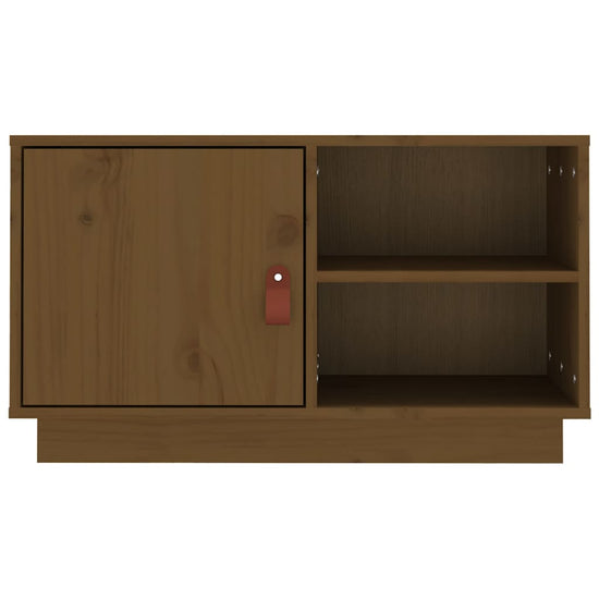 Tv-meubel 70x34x40 cm massief grenenhout honingbruin MeubelReus