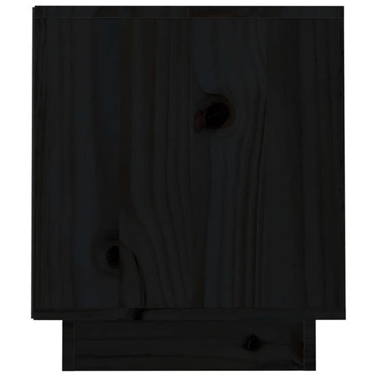Tv-meubel 70x34x40 cm massief grenenhout zwart MeubelReus