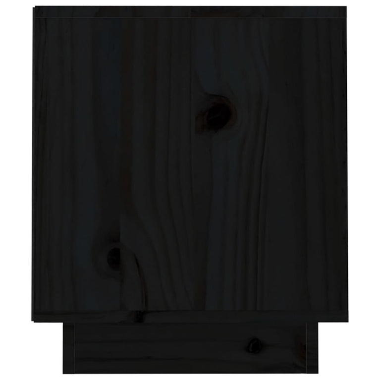 Tv-meubel 70x34x40 cm massief grenenhout zwart MeubelReus