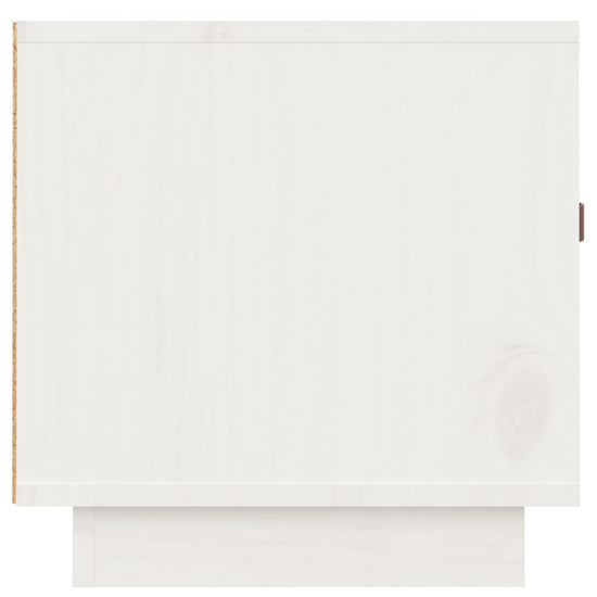 Tv-meubel 80x34x35 cm massief grenenhout wit MeubelReus