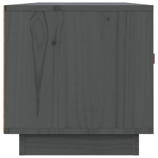 Tv-meubel 80x34x35 cm massief grenenhout grijs MeubelReus