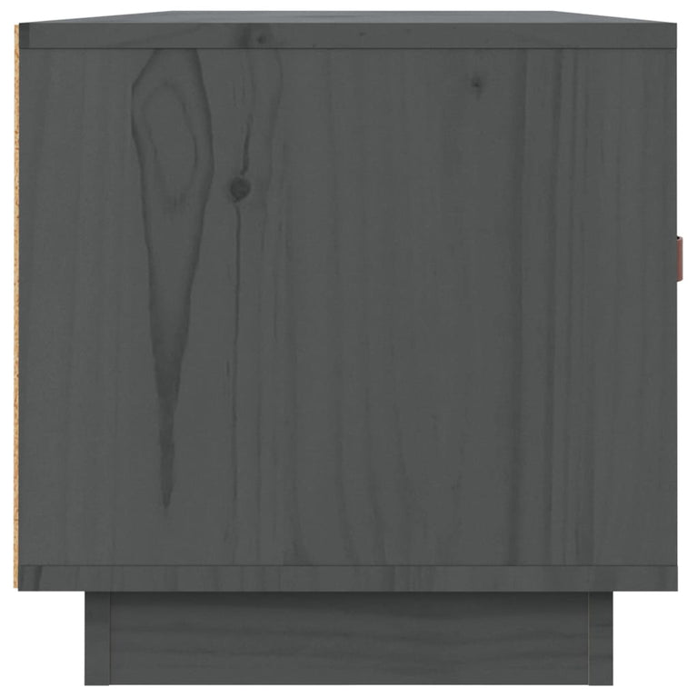 Tv-meubel 80x34x35 cm massief grenenhout grijs MeubelReus