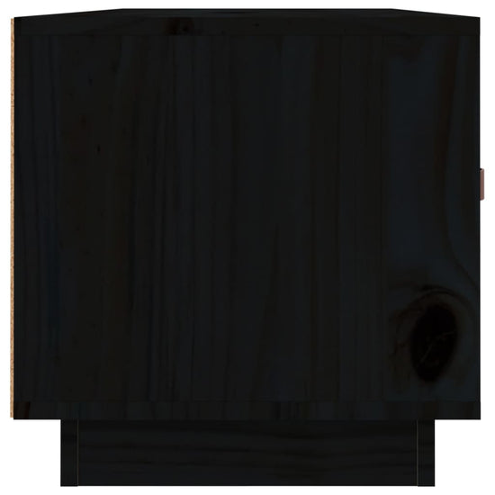 Tv-meubel 80x34x35 cm massief grenenhout zwart MeubelReus