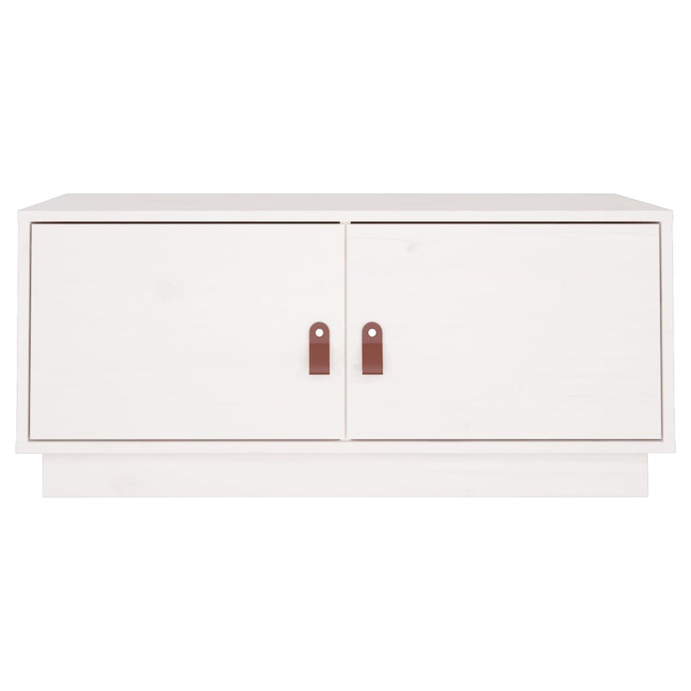 Salontafel 80x50x35 cm massief grenenhout wit MeubelReus