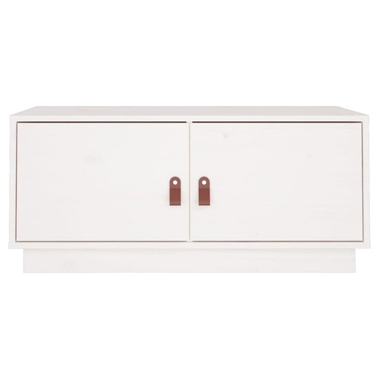 Salontafel 80x50x35 cm massief grenenhout wit MeubelReus