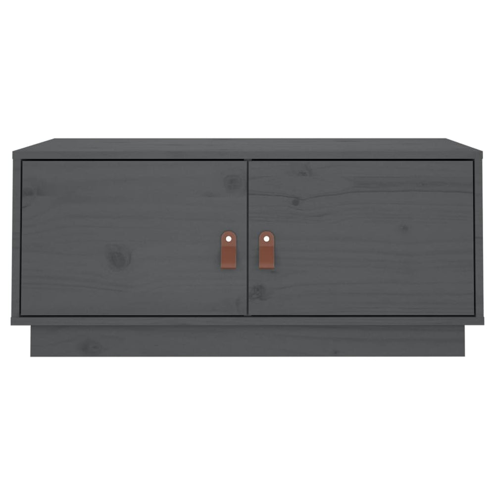 Salontafel 80x50x35 cm massief grenenhout grijs MeubelReus
