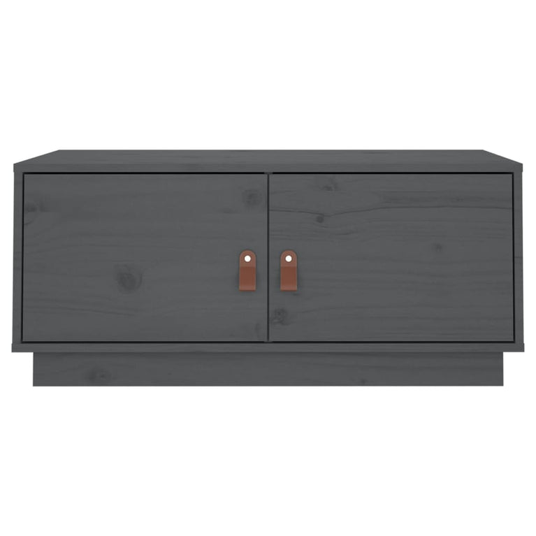 Salontafel 80x50x35 cm massief grenenhout grijs MeubelReus