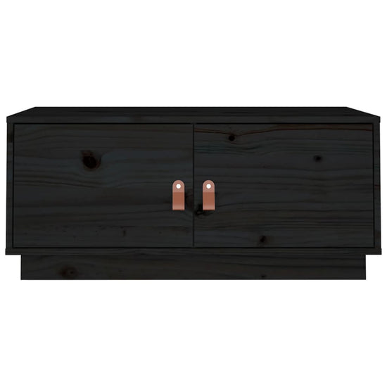 Salontafel 80x50x35 cm massief grenenhout zwart MeubelReus