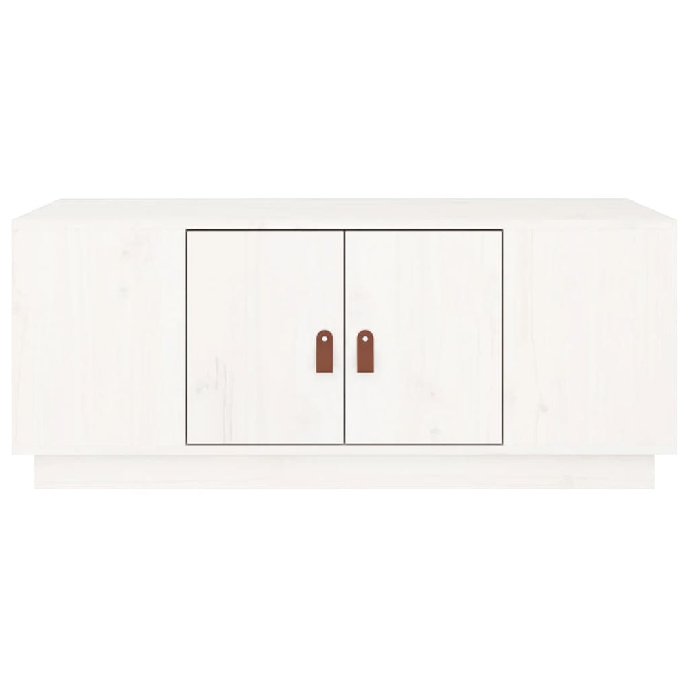 Salontafel 100x50x41 cm massief grenenhout wit MeubelReus