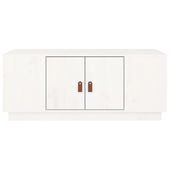 Salontafel 100x50x41 cm massief grenenhout wit MeubelReus