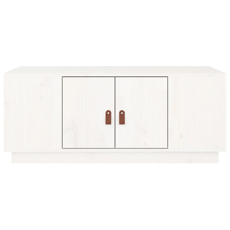 Salontafel 100x50x41 cm massief grenenhout wit MeubelReus