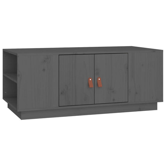 Salontafel 100x50x41 cm massief grenenhout grijs MeubelReus