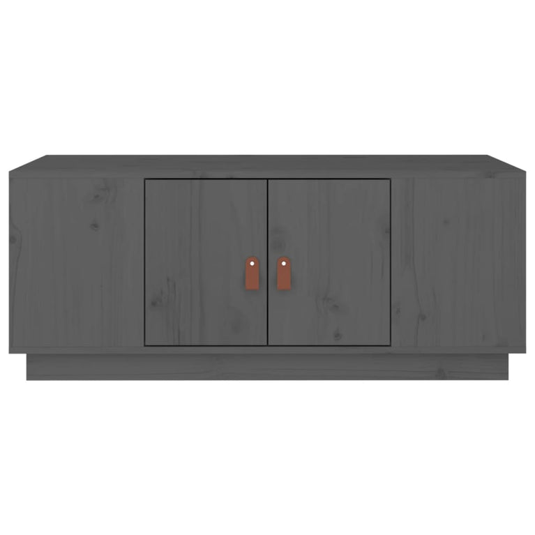 Salontafel 100x50x41 cm massief grenenhout grijs MeubelReus