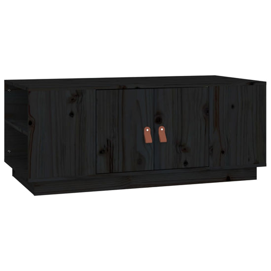Salontafel 100x50x41 cm massief grenenhout zwart MeubelReus