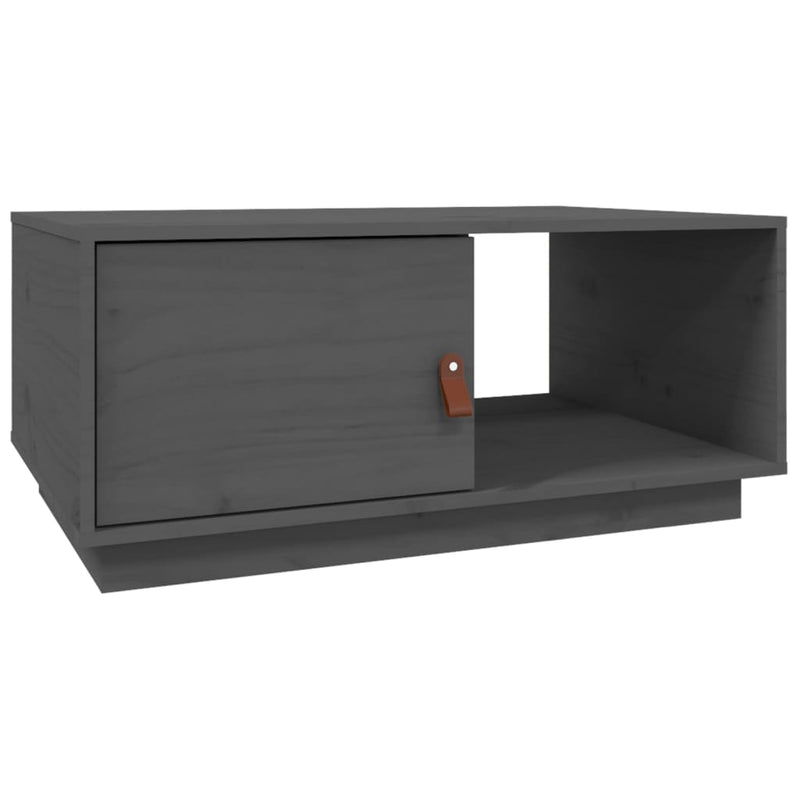 Salontafel 80x50x35,5 cm massief grenenhout grijs MeubelReus