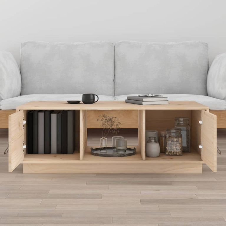 vidaXL Salontafel 100x50x35 cm massief grenenhout MeubelReus