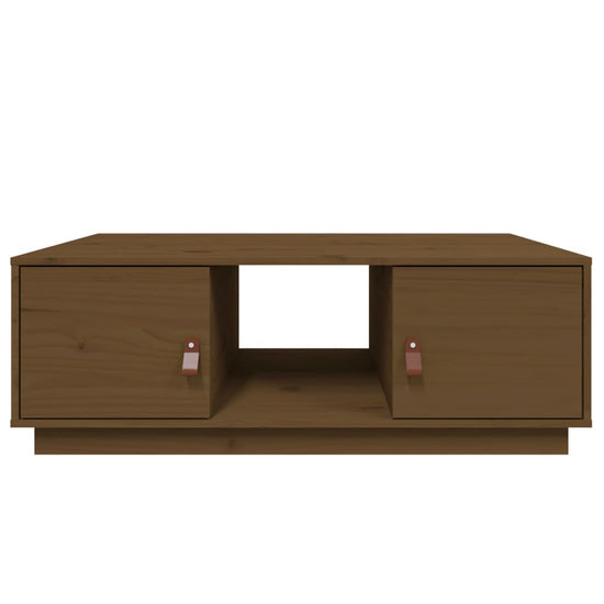 Salontafel 100x50x35 cm massief grenenhout honingbruin MeubelReus