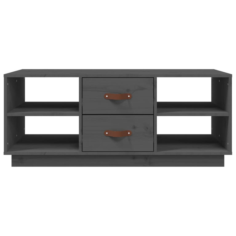 Salontafel 100x50x41 cm massief grenenhout grijs MeubelReus