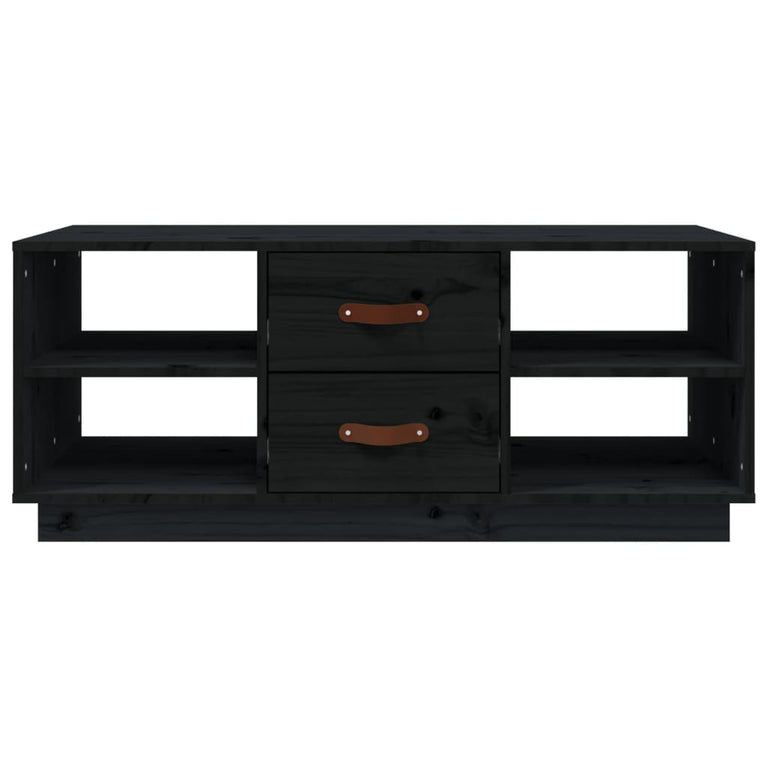 Salontafel 100x50x41 cm massief grenenhout zwart MeubelReus