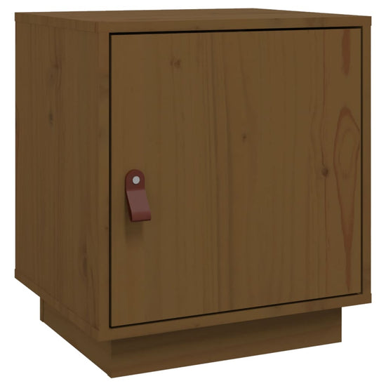 Nachtkastje 40x34x45 cm massief grenenhout honingbruin MeubelReus