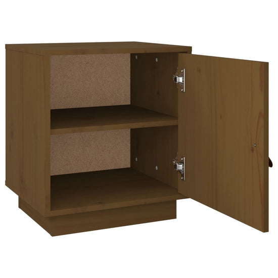 Nachtkastje 40x34x45 cm massief grenenhout honingbruin MeubelReus