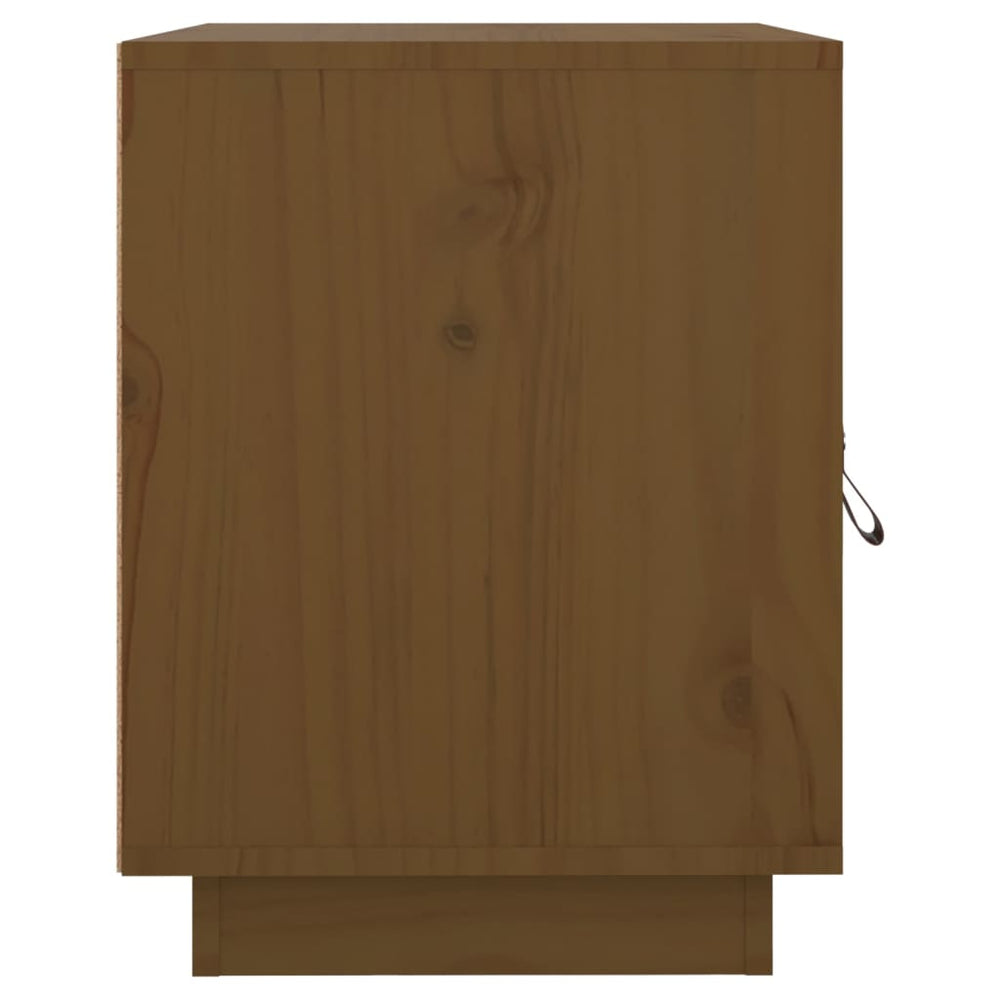 Nachtkastje 40x34x45 cm massief grenenhout honingbruin MeubelReus