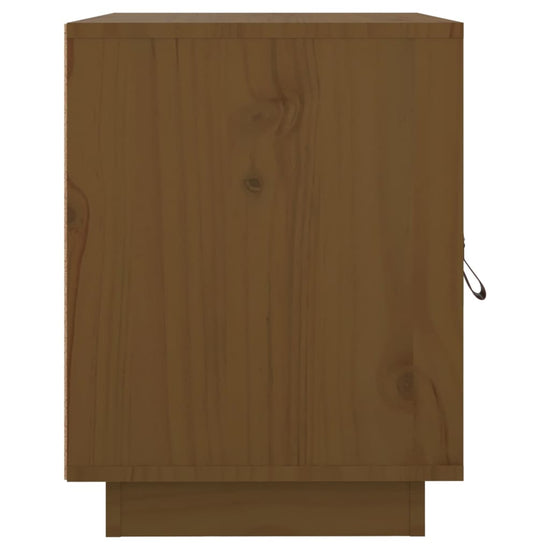 Nachtkastje 40x34x45 cm massief grenenhout honingbruin MeubelReus