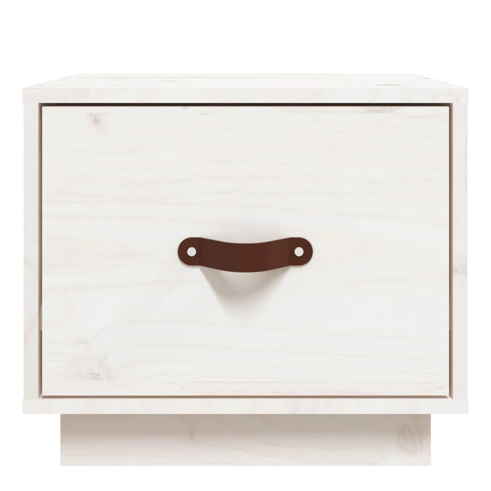 Nachtkastjes 2 st 40x34x35 cm massief grenenhout wit MeubelReus