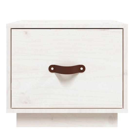 Nachtkastjes 2 st 40x34x35 cm massief grenenhout wit MeubelReus