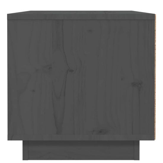 Nachtkastje 40x34x35 cm massief grenenhout grijs MeubelReus