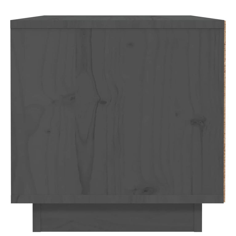 Nachtkastje 40x34x35 cm massief grenenhout grijs MeubelReus