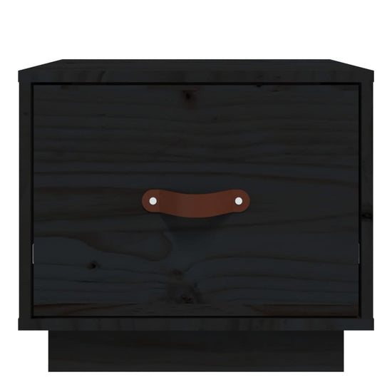 Nachtkastjes 2 st 40x34x35 cm massief grenenhout zwart MeubelReus