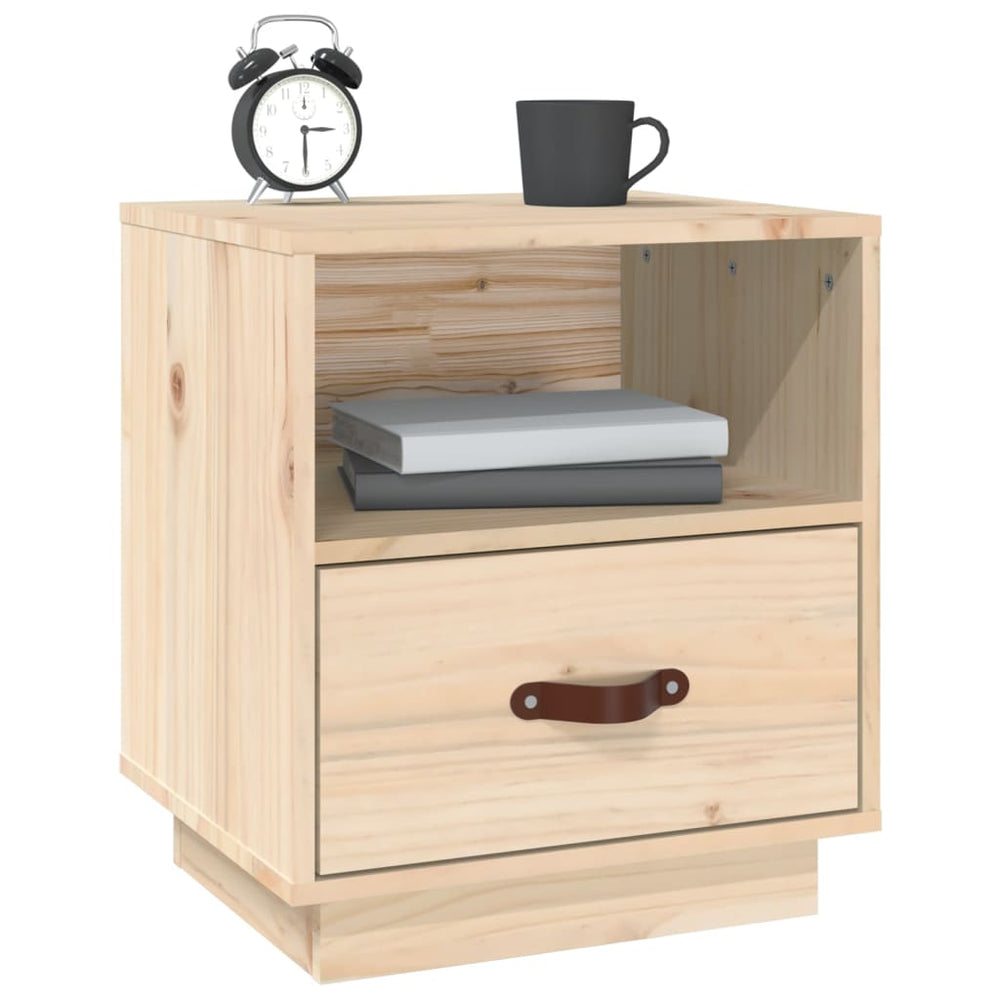 Nachtkastje 40x34x45 cm massief grenenhout MeubelReus