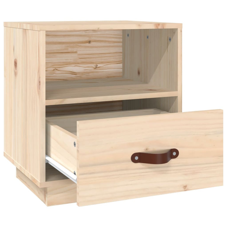 Nachtkastje 40x34x45 cm massief grenenhout MeubelReus