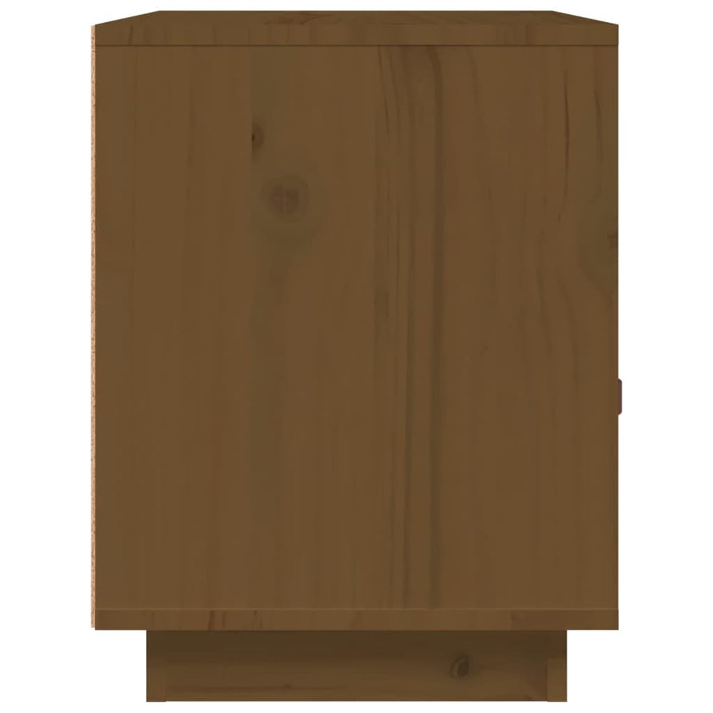 Nachtkastje 40x34x45 cm massief grenenhout honingbruin MeubelReus