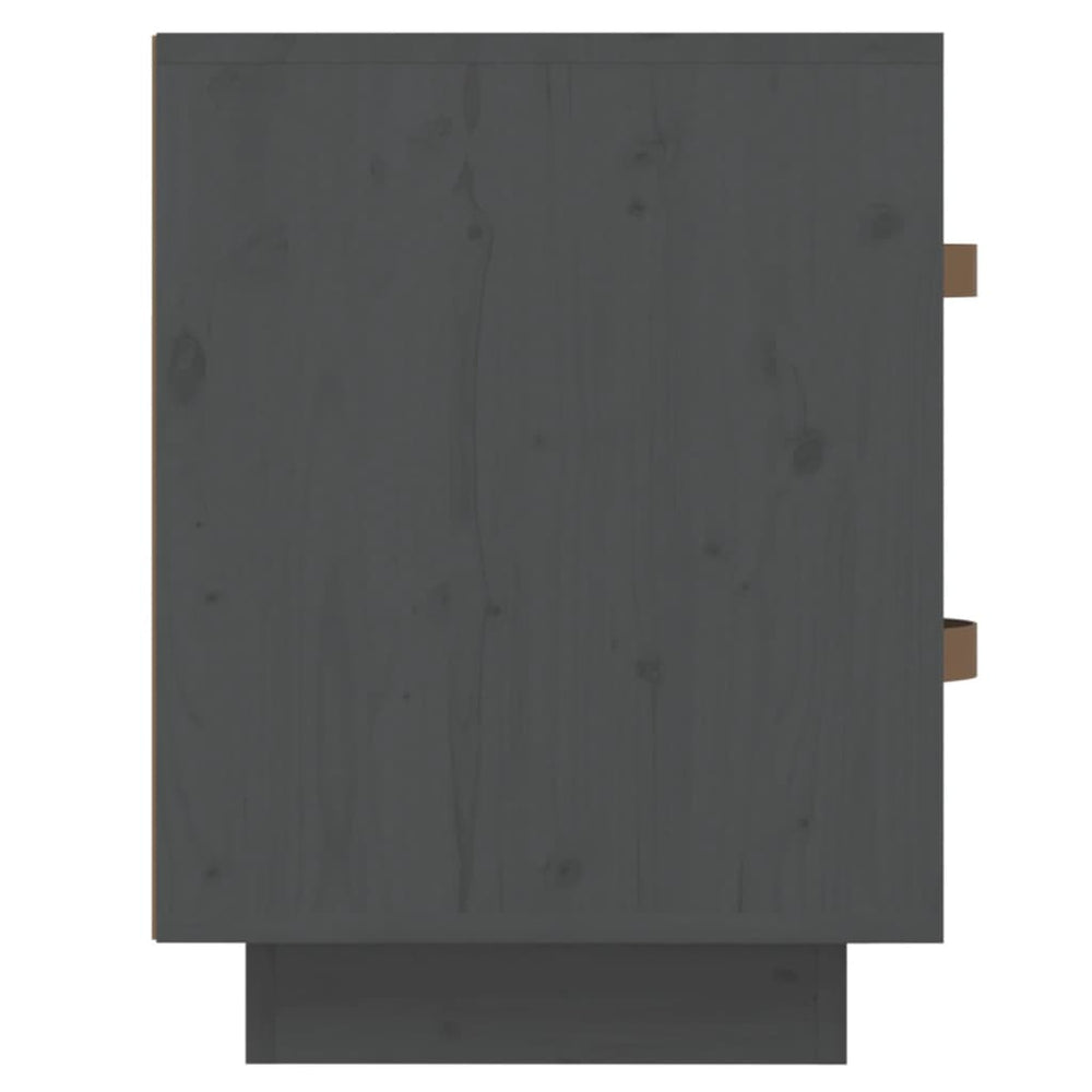 vidaXL  Nachtkastje 40x34x45 cm massief grenenhout grijs MeubelReus