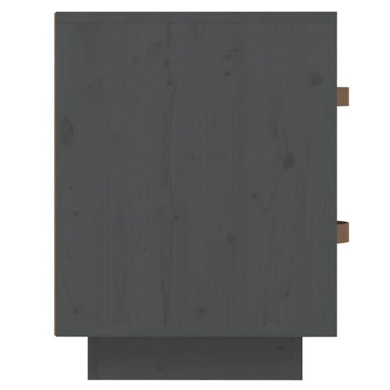 vidaXL  Nachtkastje 40x34x45 cm massief grenenhout grijs MeubelReus
