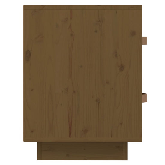 vidaXL  Nachtkastje 40x34x45 cm massief grenenhout honingbruin MeubelReus