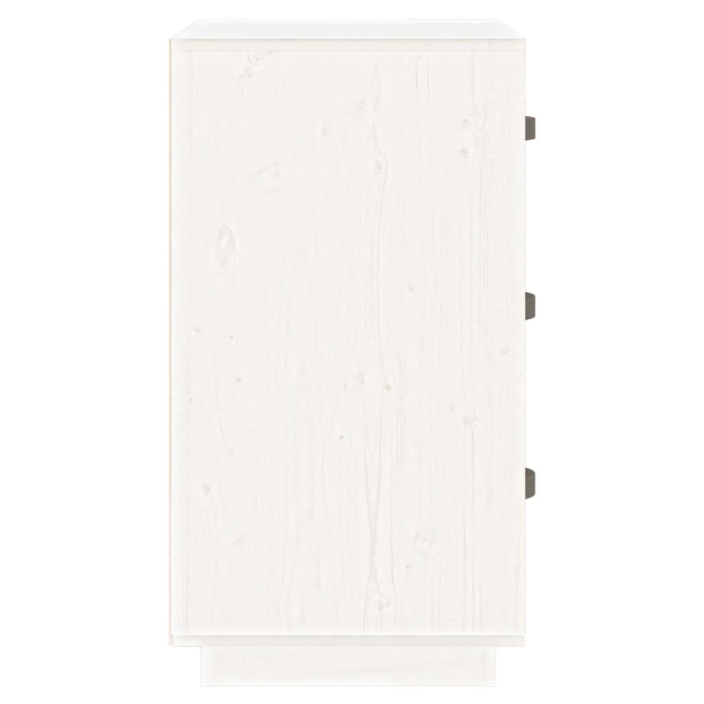  vidaXL Nachtkastjes 2 st 40x40x75 cm massief grenenhout wit MeubelReus