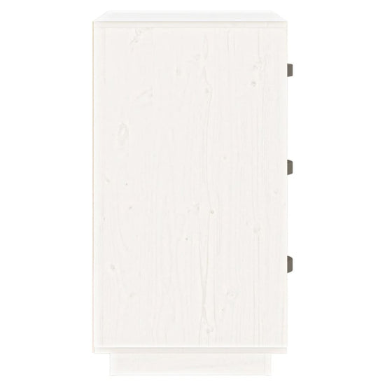  vidaXL Nachtkastjes 2 st 40x40x75 cm massief grenenhout wit MeubelReus