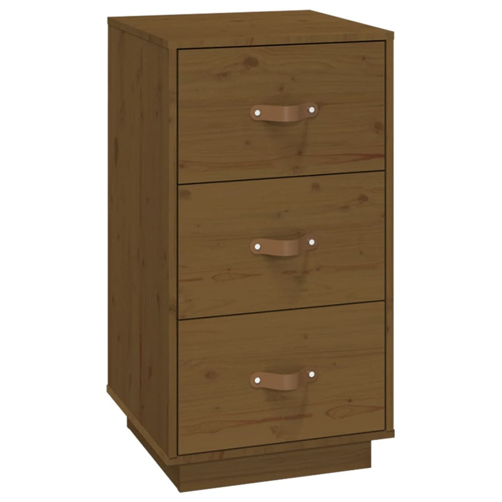  vidaXL Nachtkastje 40x40x75 cm massief grenenhout honingbruin MeubelReus