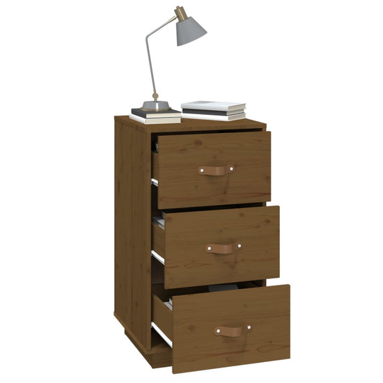  vidaXL Nachtkastje 40x40x75 cm massief grenenhout honingbruin MeubelReus