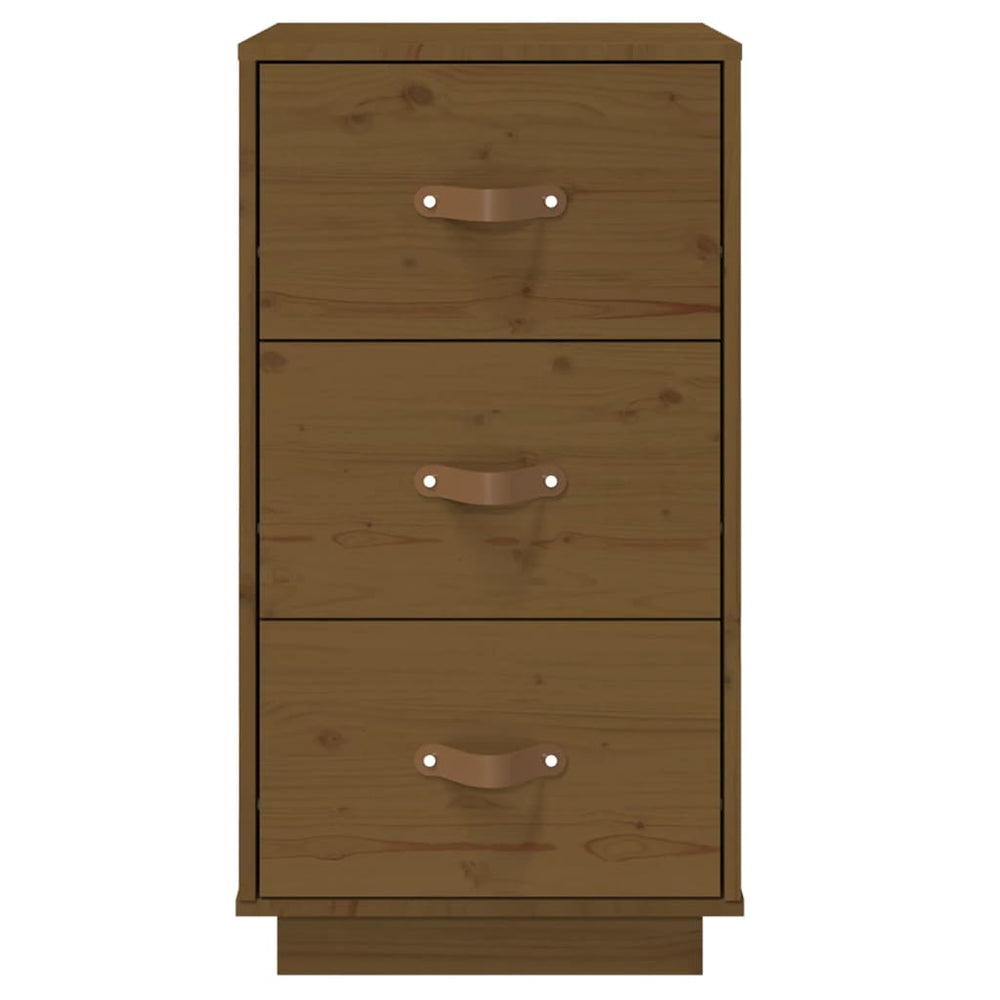  vidaXL Nachtkastje 40x40x75 cm massief grenenhout honingbruin MeubelReus