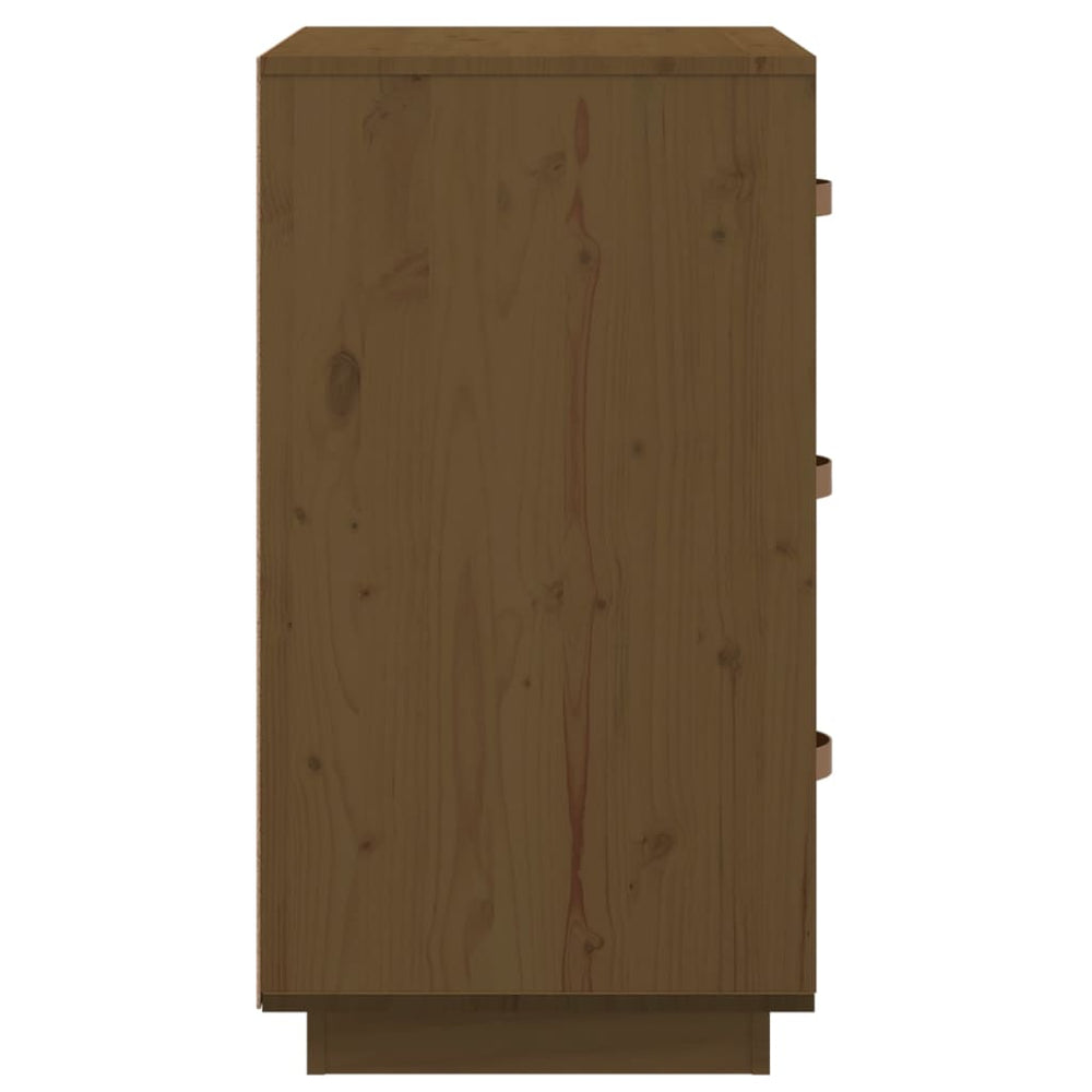  vidaXL Nachtkastje 40x40x75 cm massief grenenhout honingbruin MeubelReus