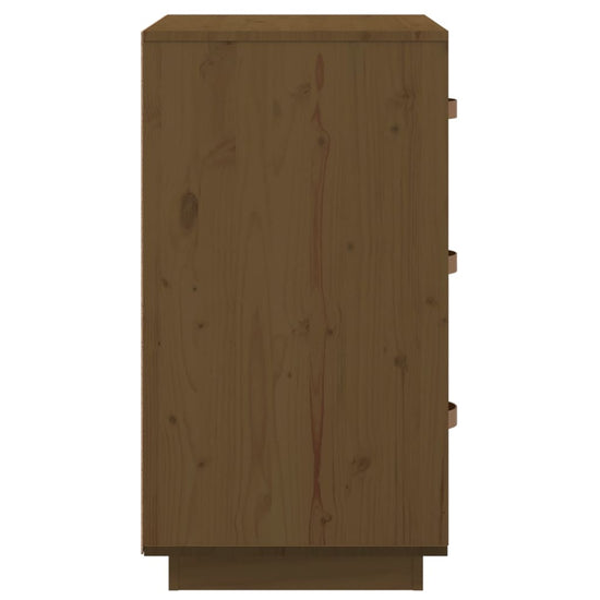  vidaXL Nachtkastjes 2 st 40x40x75 cm massief grenenhout honingbruin MeubelReus