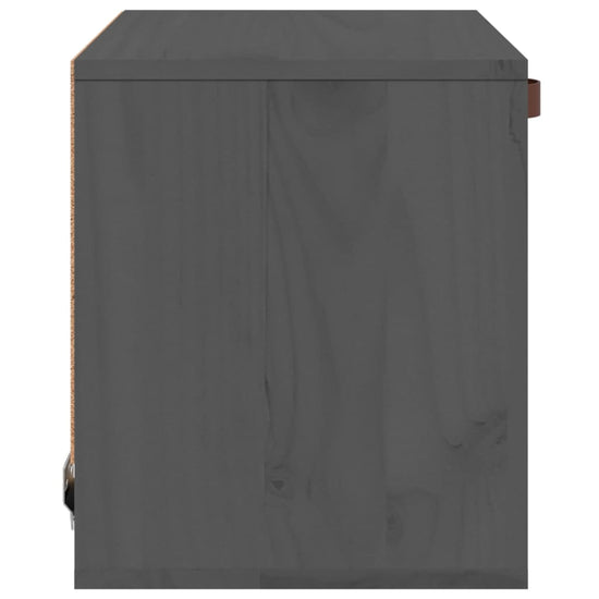 Wandkast 40x30x35 cm massief grenenhout grijs MeubelReus