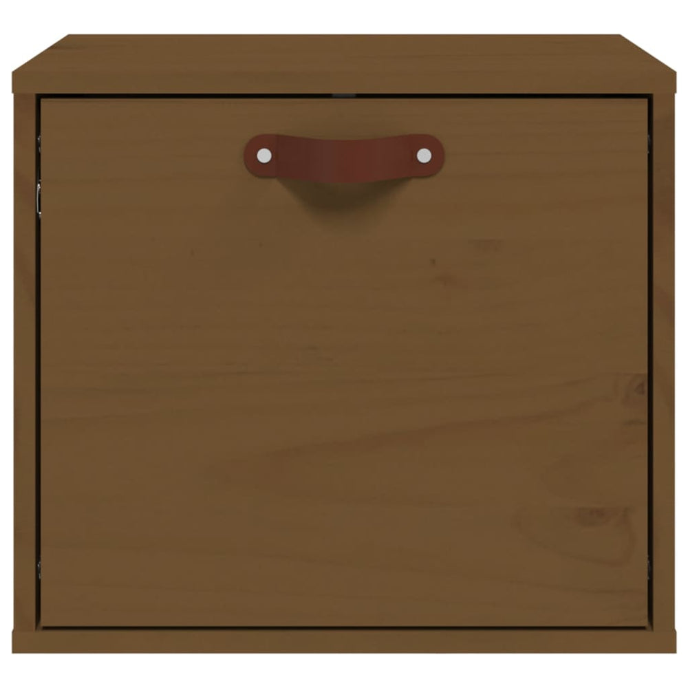 Wandkast 40x30x35 cm massief grenenhout honingbruin MeubelReus